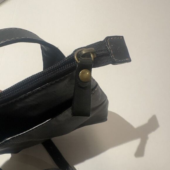 Fossil Jolie Black Soft Leather Crossbody Bag Adjustable Shoulder Strap - Picture 14 of 14